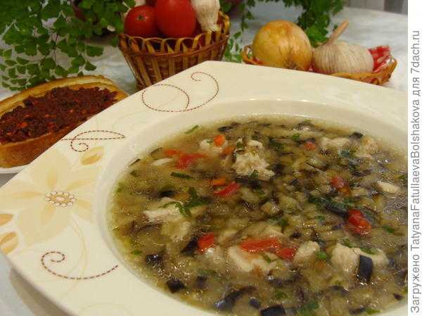 Суп куриный с баклажанами — пошаговый рецепт приготовления с фото